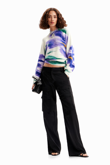 Jersey flores desenfocadas