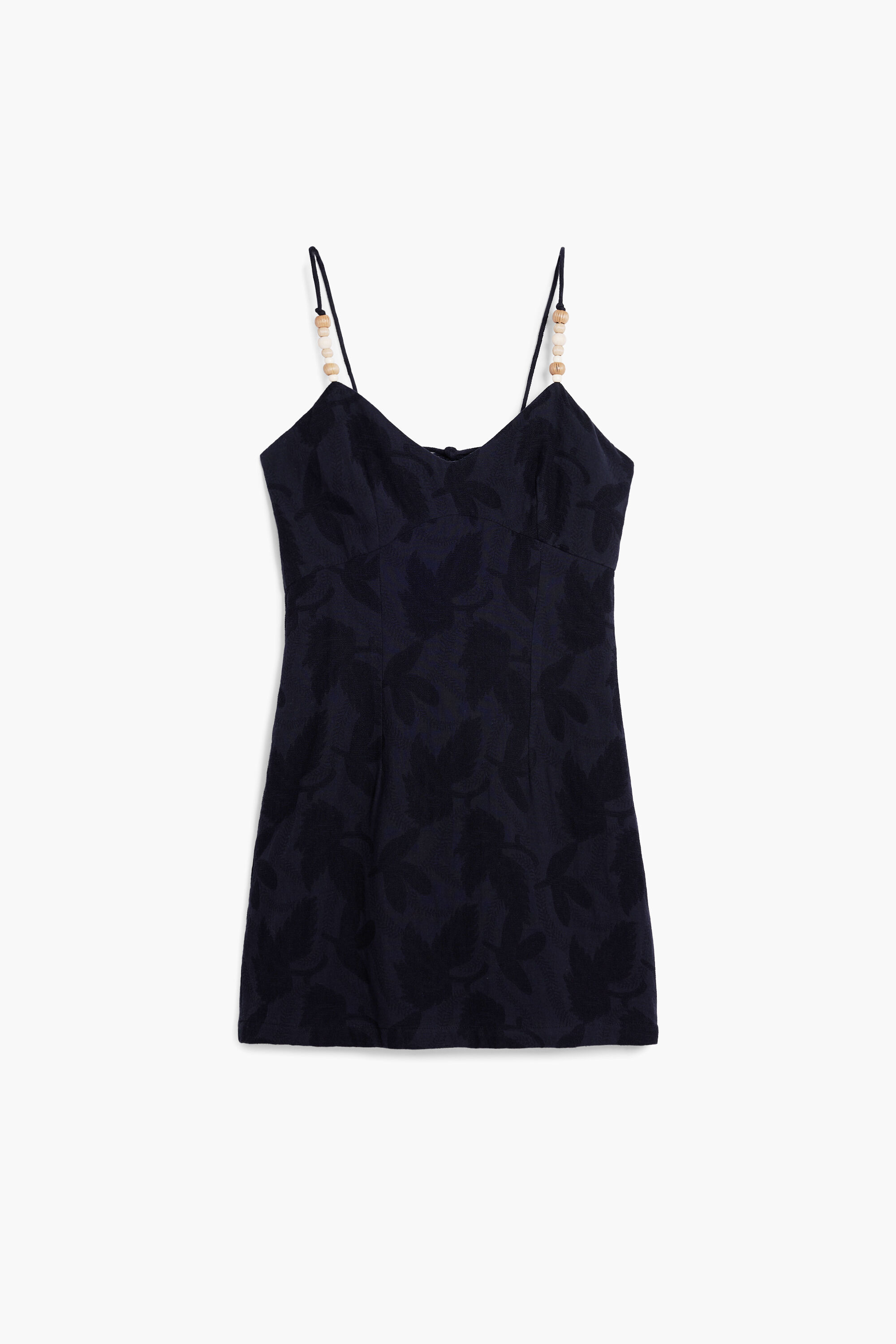 Desigual, Vestido mini abalorios, Negro