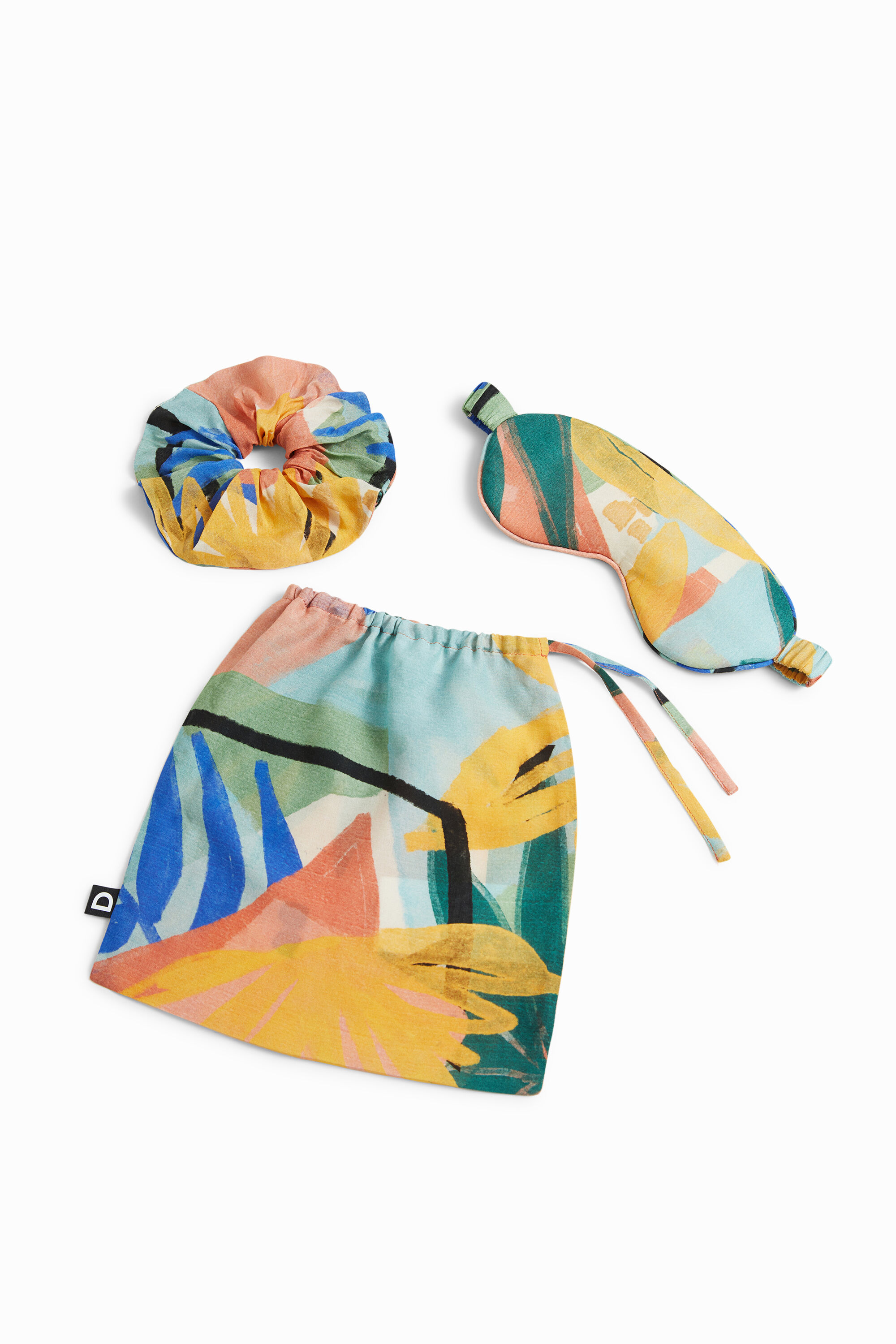 Printed hair tie-mask pack