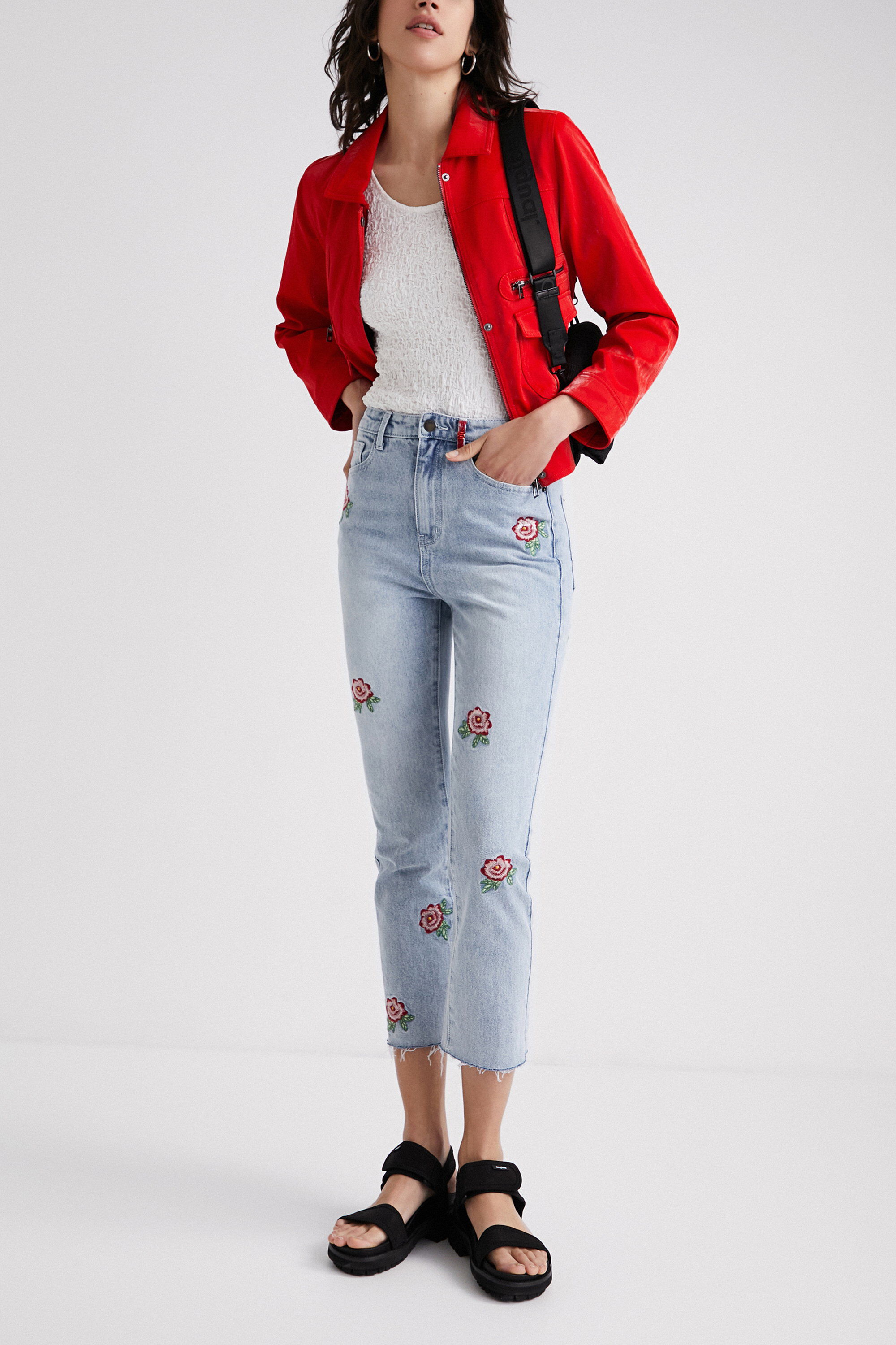 desigual red jacket