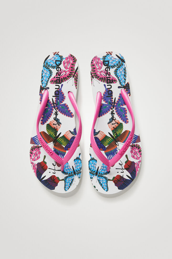 Butterfly flip-flops | Desigual