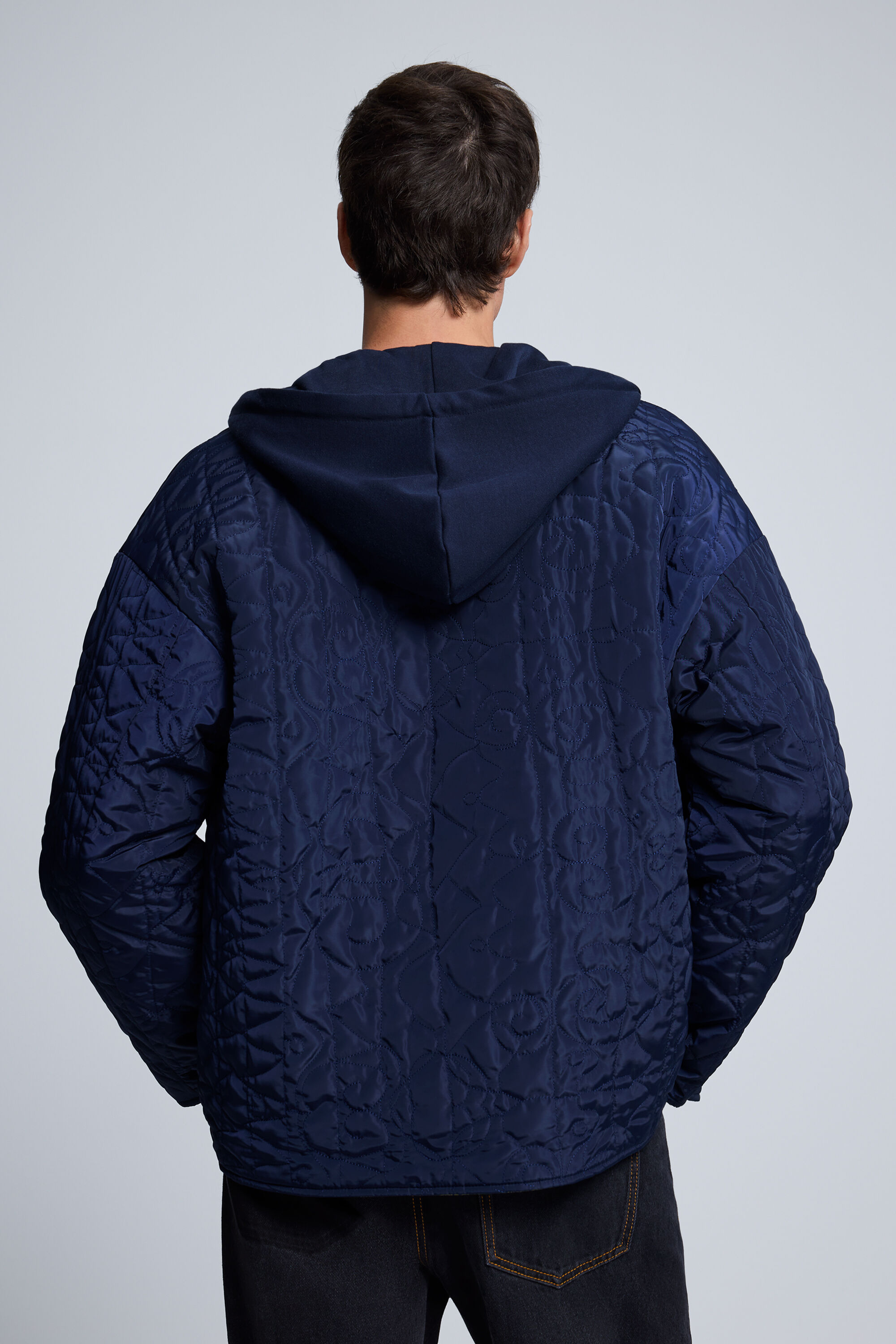 Desigual ネイビー キルティングジャケット Reversible Hooded Jacket blue for men I Desigual.com