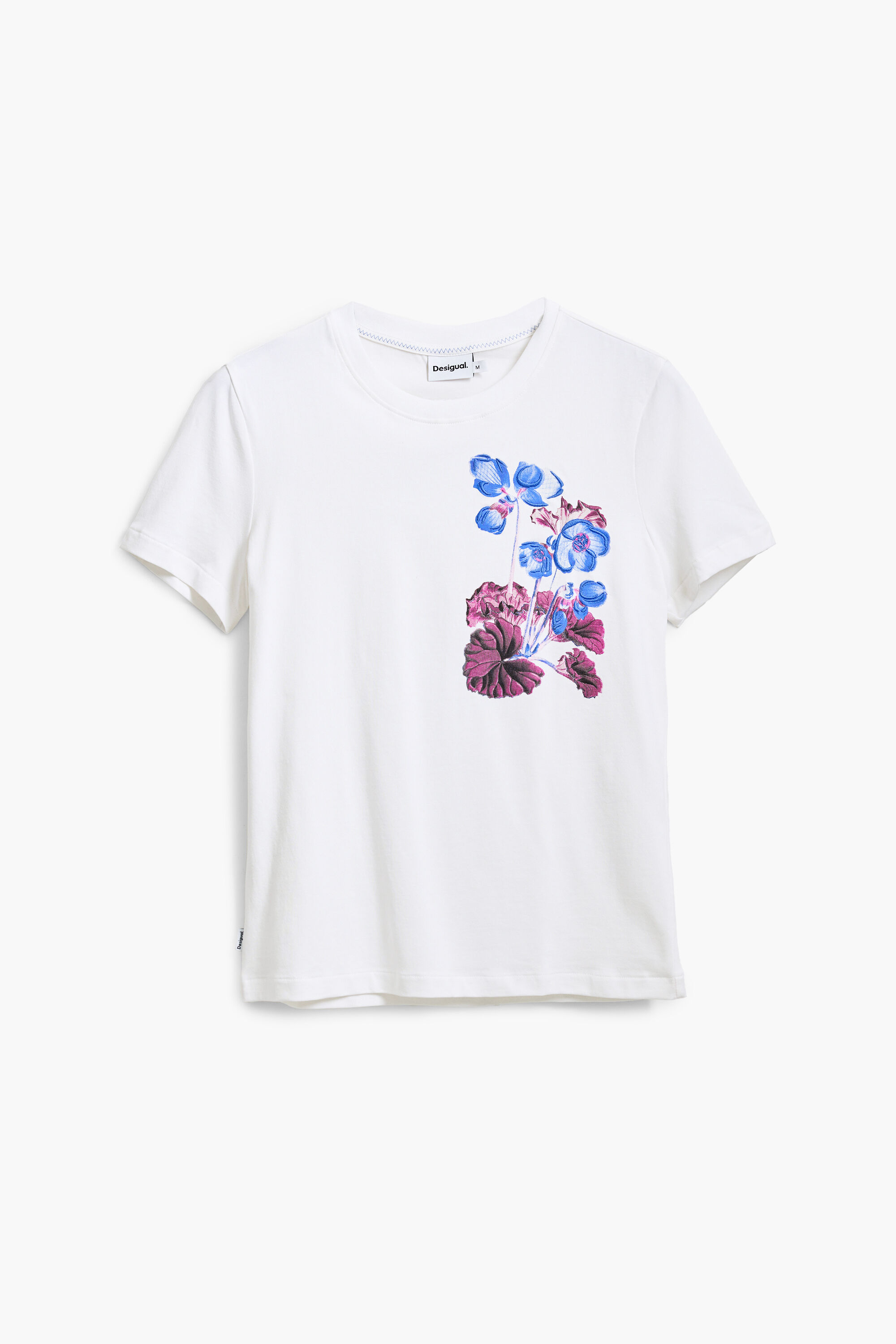 Desigual, T-shirt ontworpen door Mr. Christian Lacroix, Katoen, Wit, L