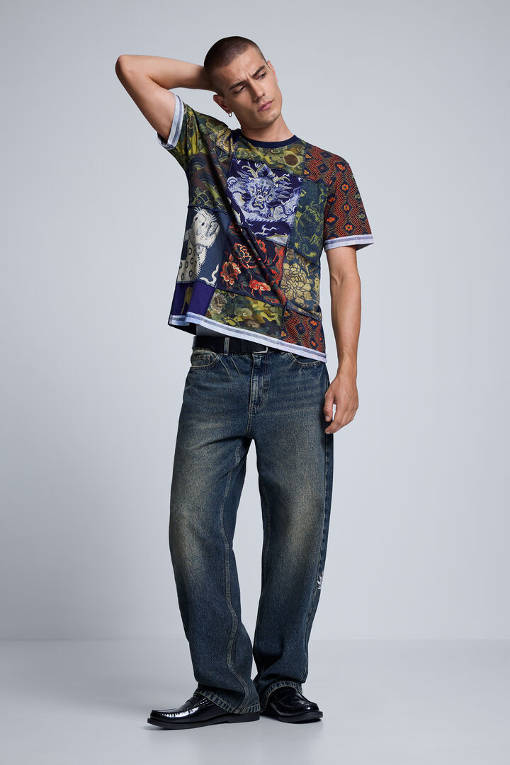 Patchwork Printed T-shirt