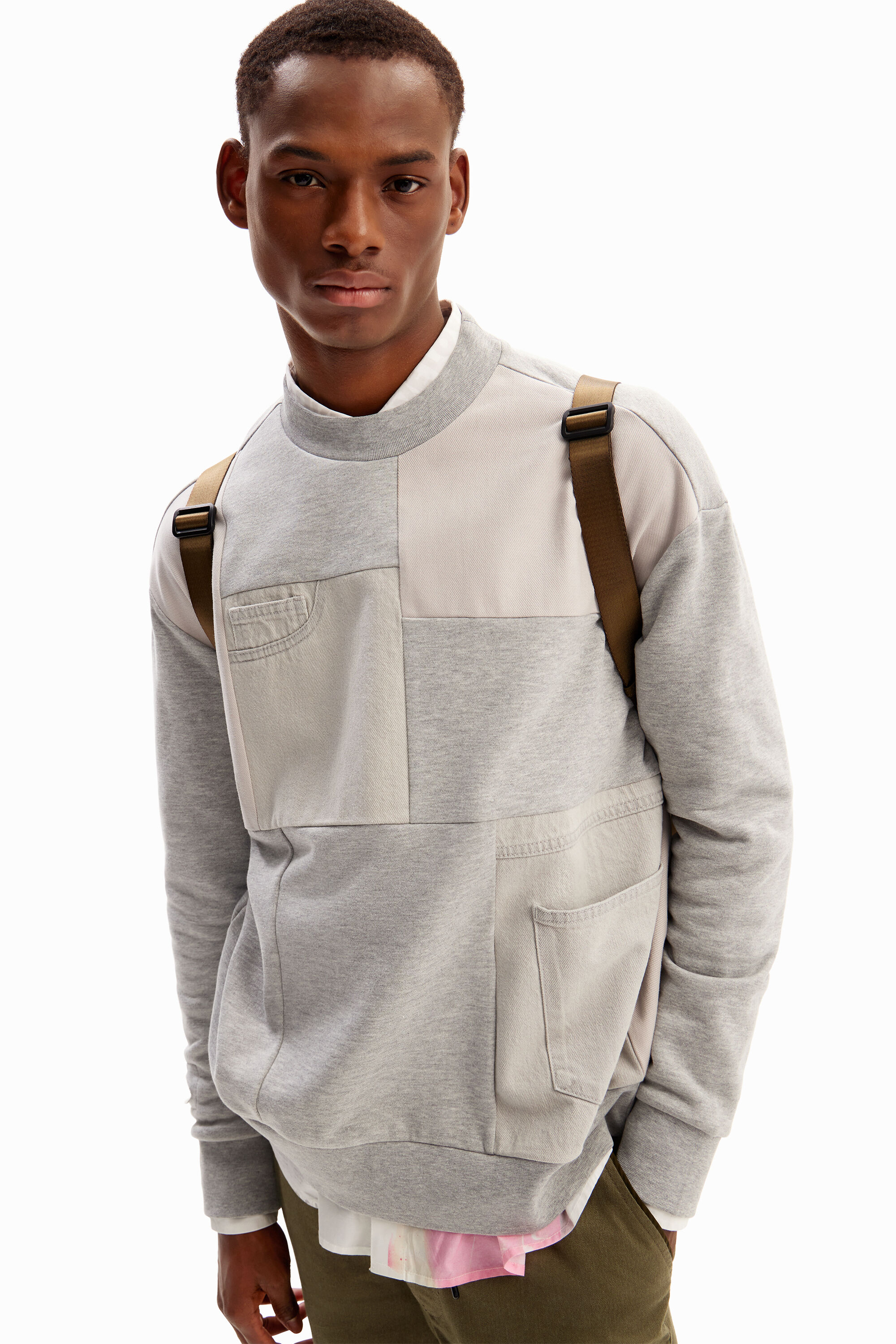 Patchwork sweatshirt online