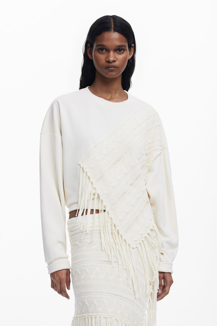 Fringe sweatshirt | Desigual