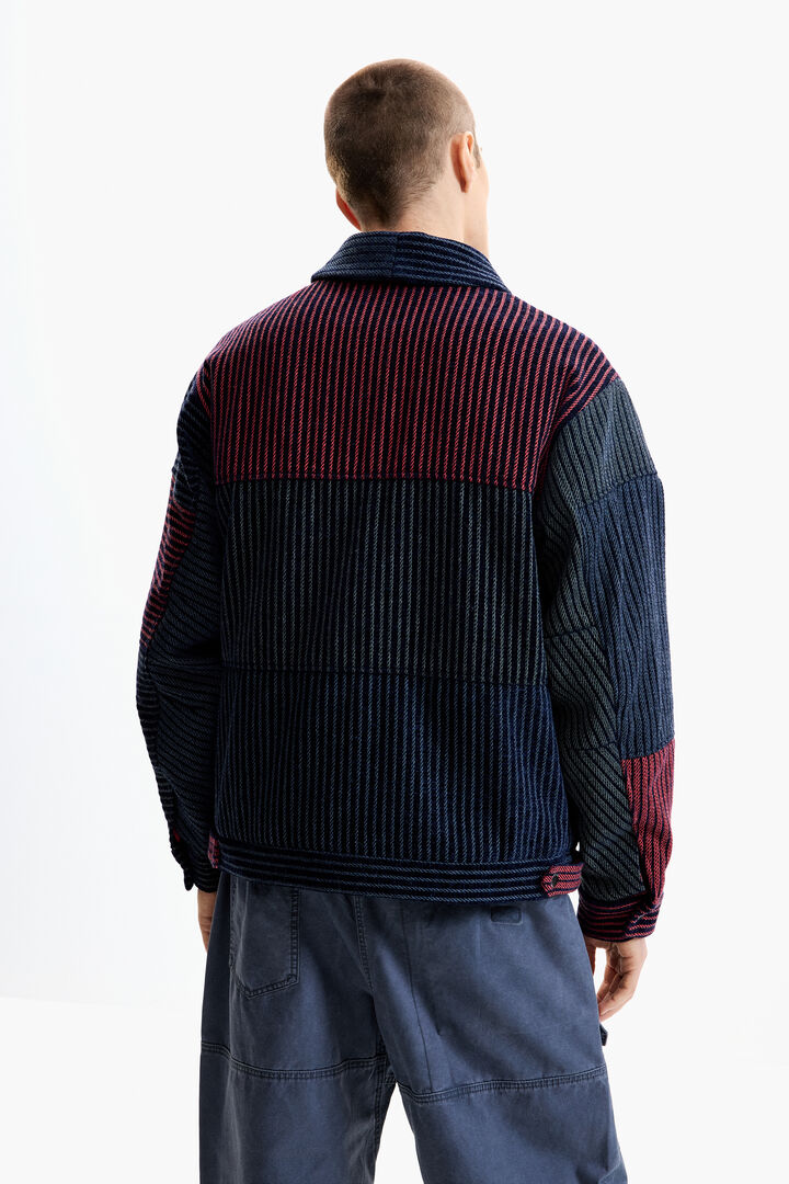 CHAQUETA SOBREABRIGO RAYAS | Desigual