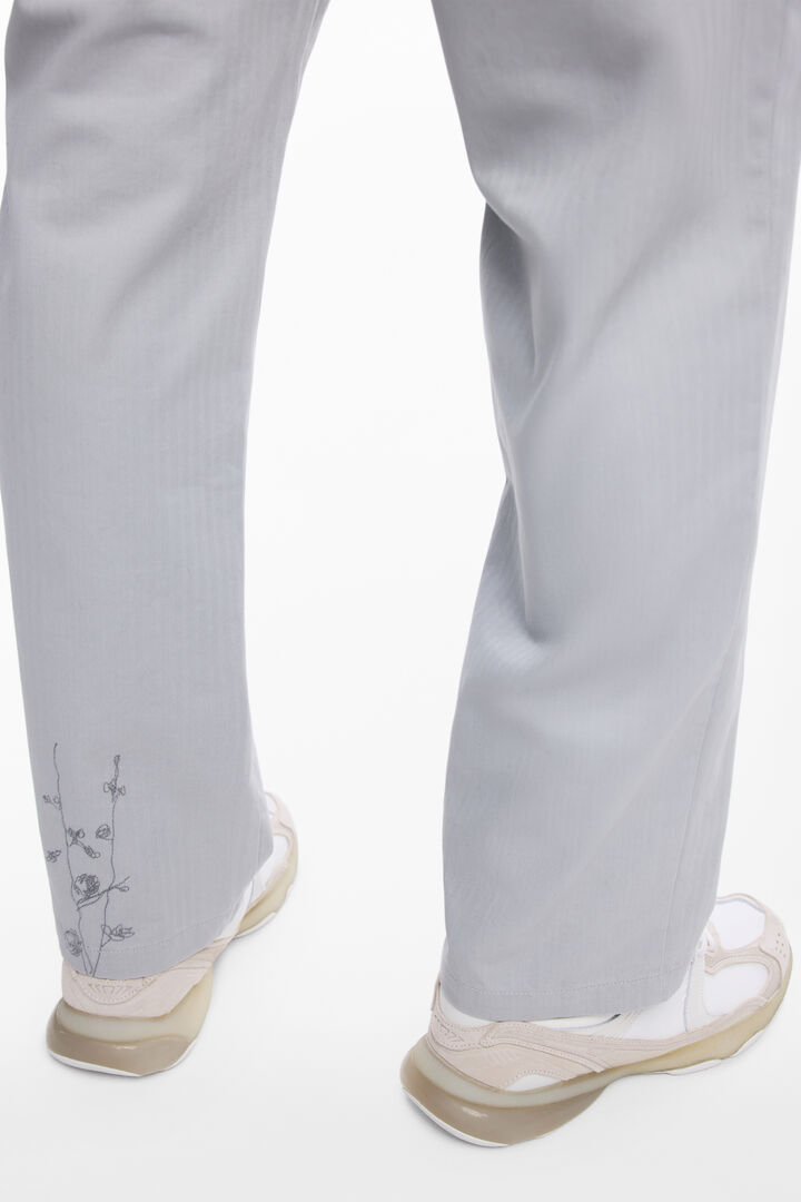 Calça comprida alfaiataria bordada | Desigual