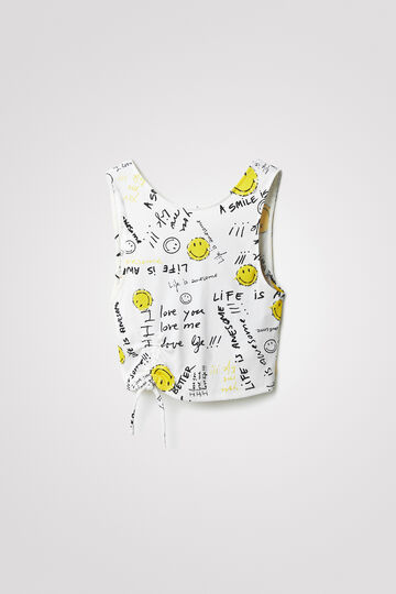 Top cropped slim Smiley® | Desigual