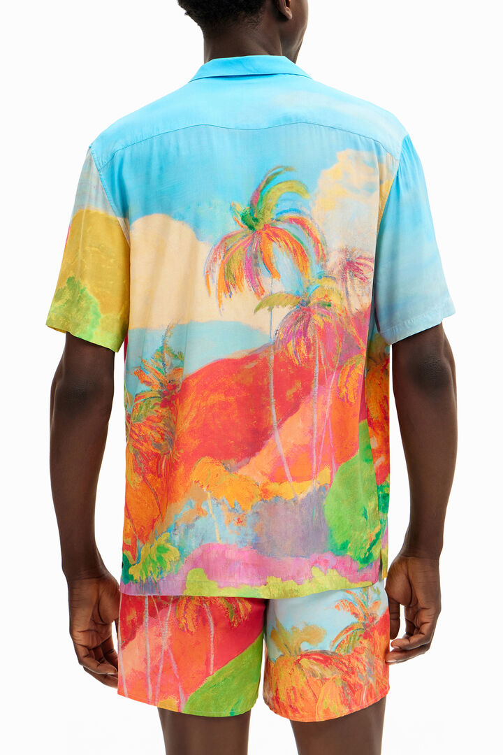Camisa de manga corta isla tropical | Desigual