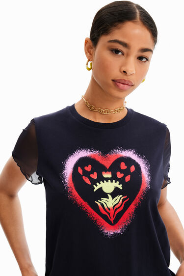 T-shirt cœur arty | Desigual