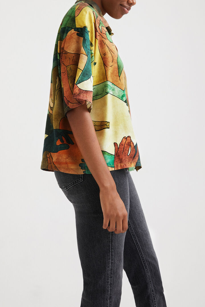 Camisa corta oversize tencel | Desigual