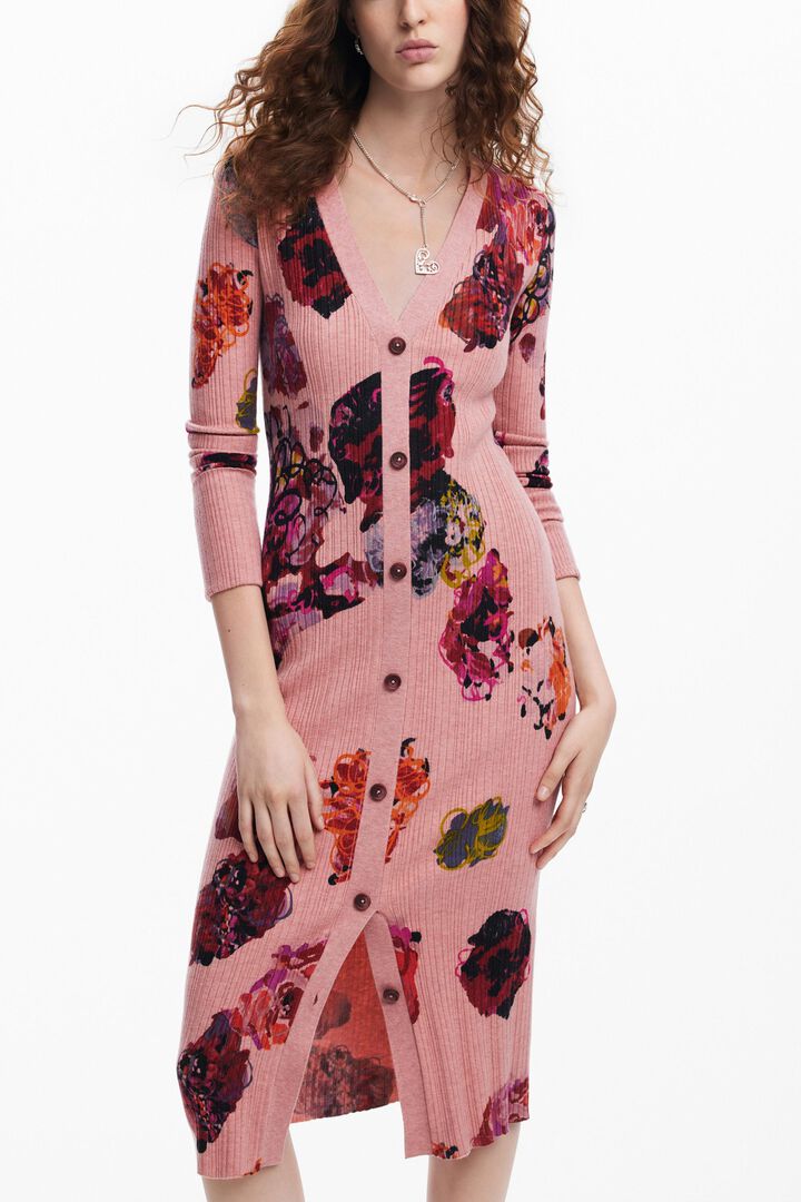 Robe en maille midi M. Christian Lacroix | Desigual