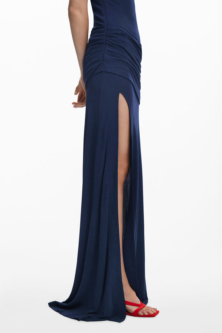 Long dress with slit | Desigual