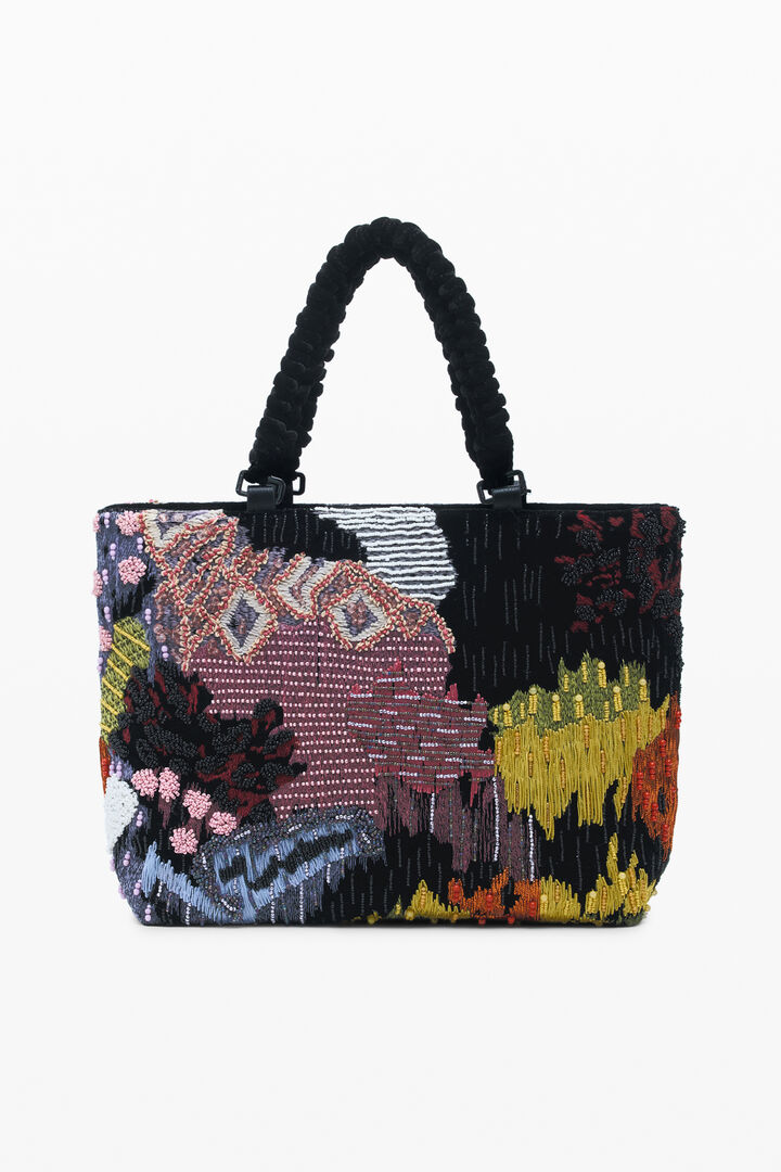 Medium beaded shoulder bag | Desigual