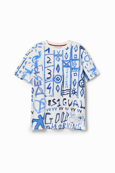 Arty motif T-shirt | Desigual