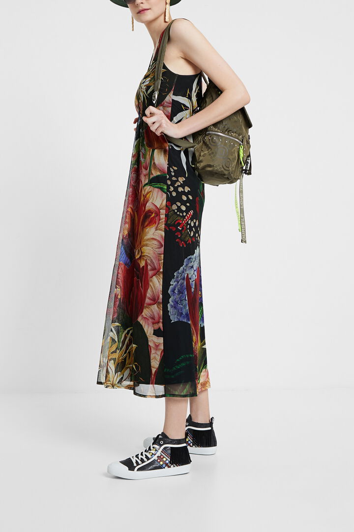 Vestido midi tropical | Desigual