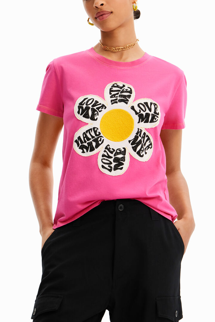 Samarreta pegat margarida | Desigual