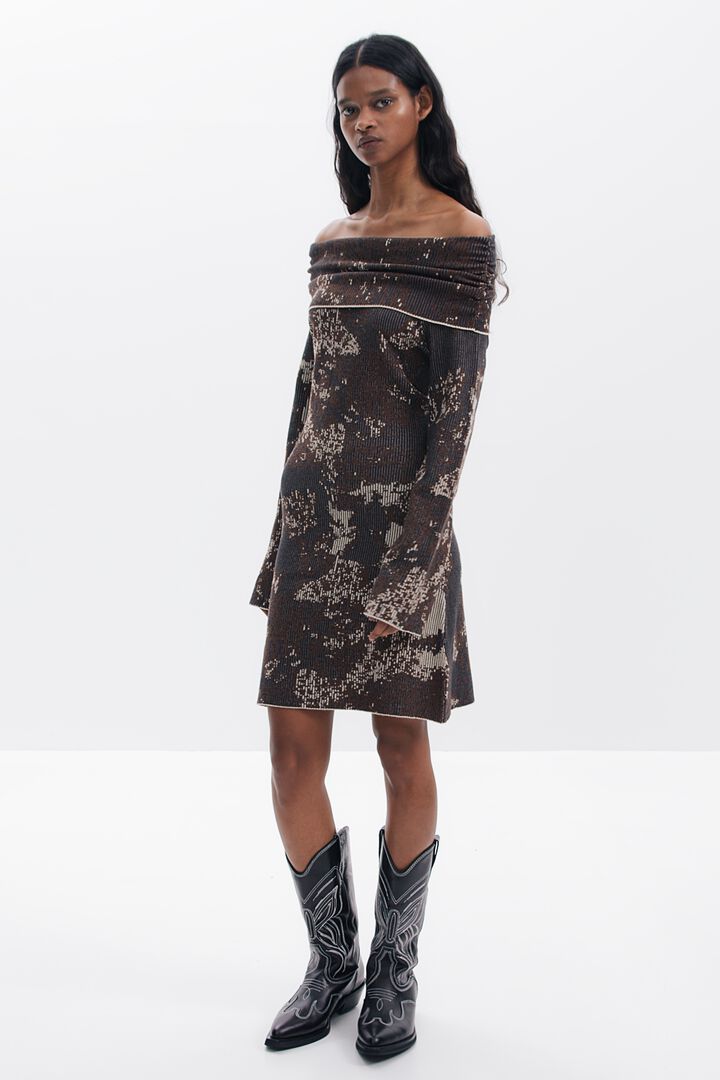 Fitted Bardot dress | Desigual
