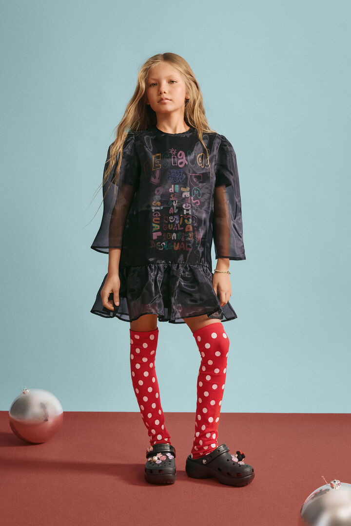 Vestit màniga 3/4 lettering | Desigual