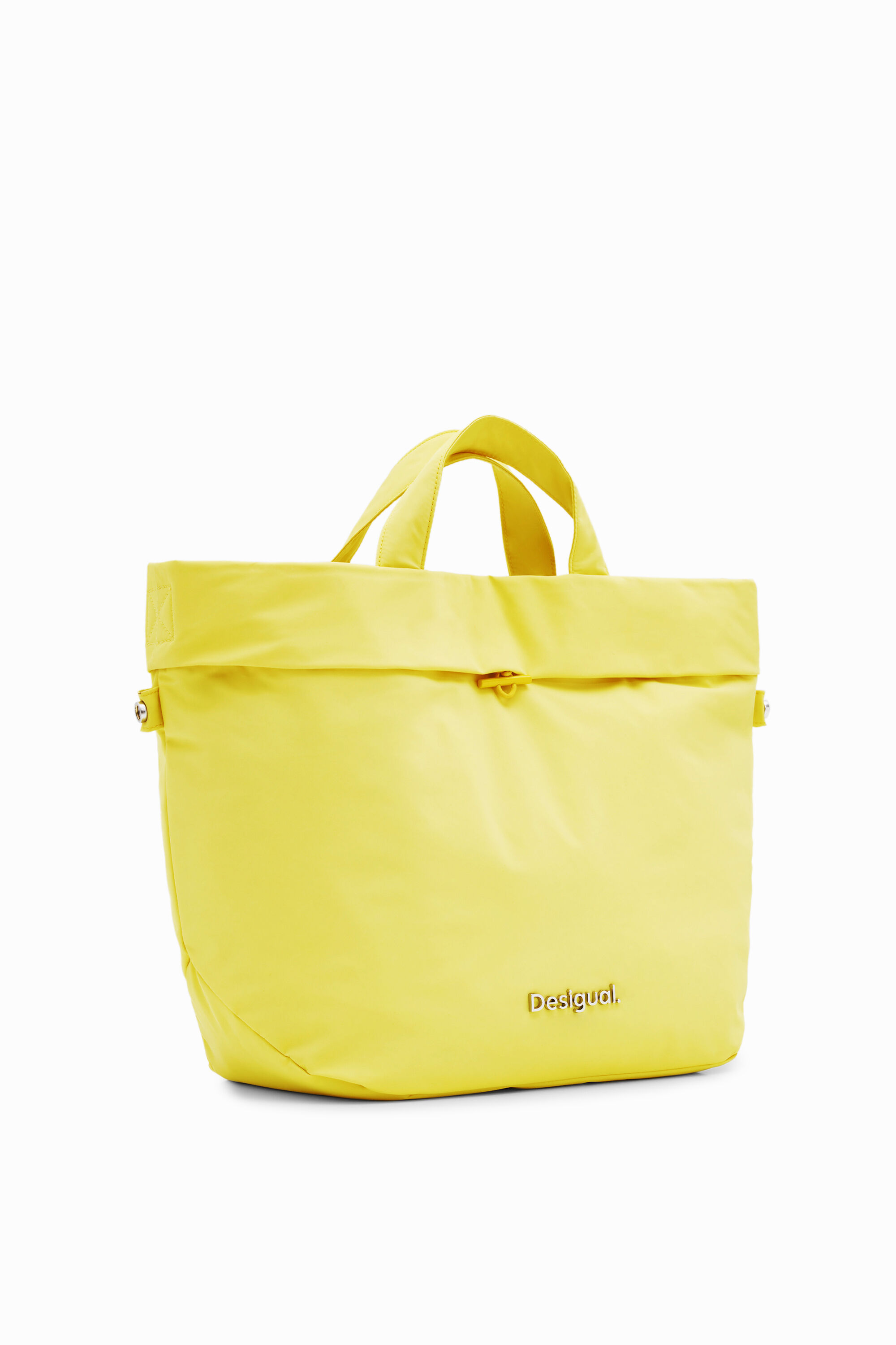 L reversible nylon tote bag - YELLOW - U