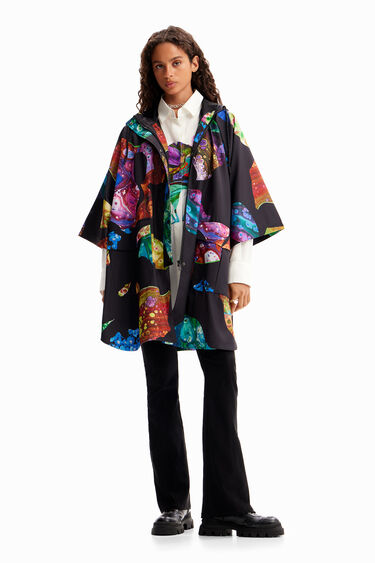 M. Christian Lacroix hooded raincoat | Desigual