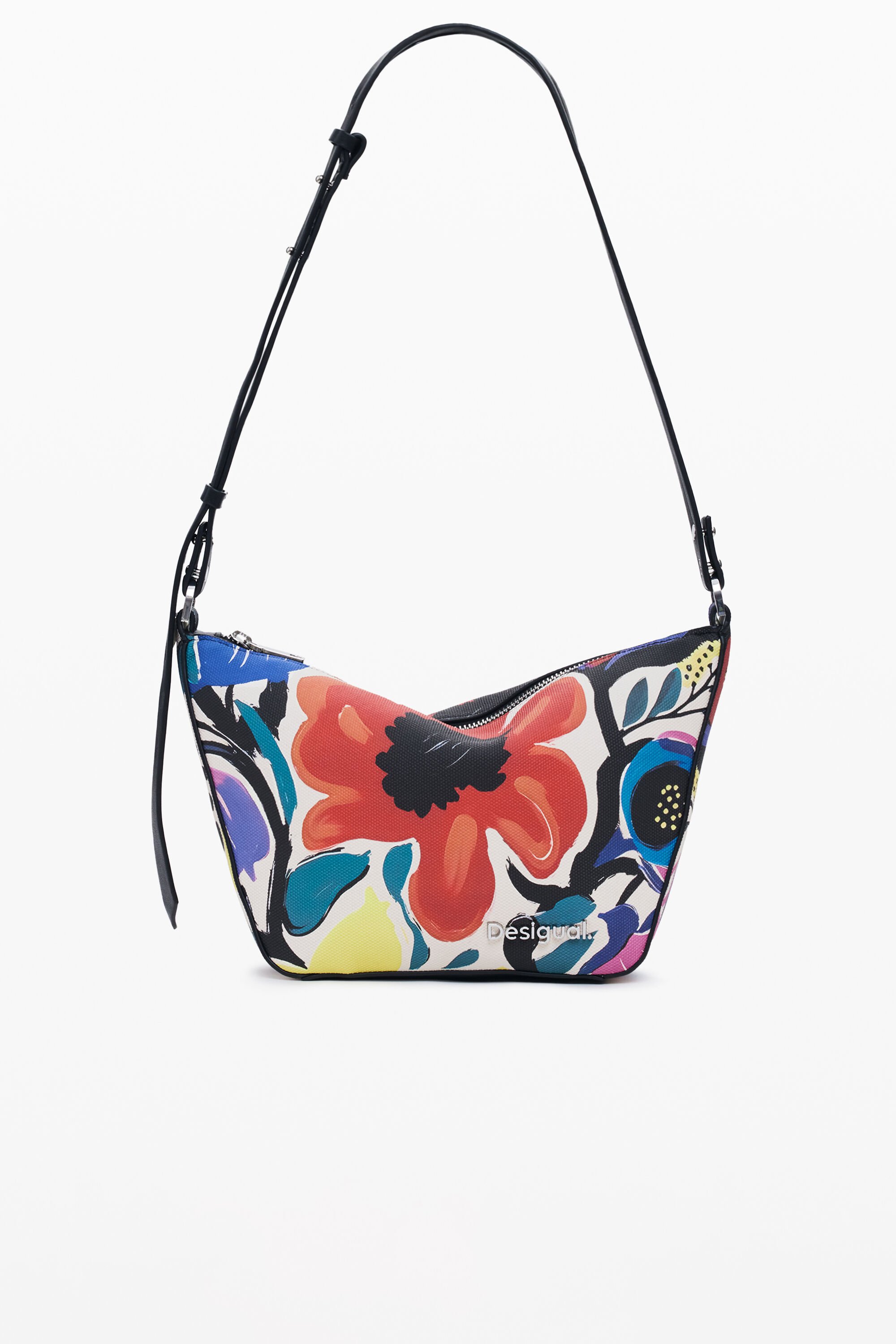 ミディアムサイズの花柄ショルダーバッグ I Desigual.com