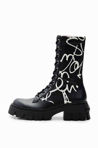 Botas altas track mensajes | Desigual