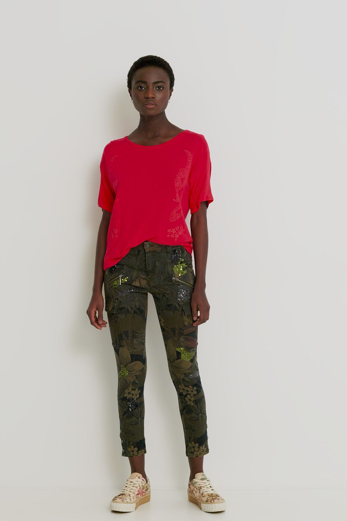 T-shirt crochet paisley | Desigual.com
