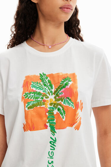 Camiseta tropical palmera | Desigual