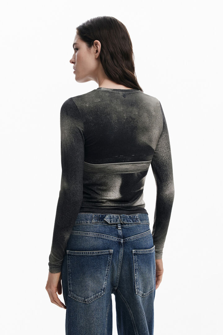 Camiseta de manga longa escultura | Desigual
