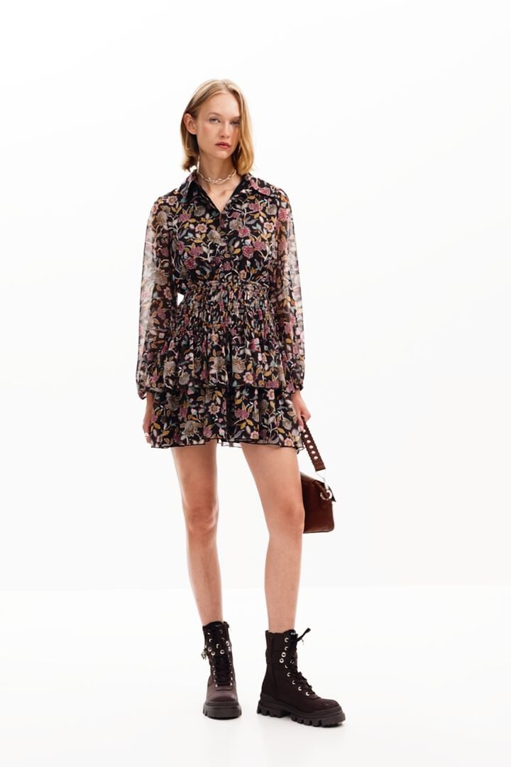 Vestido corto flores | Desigual