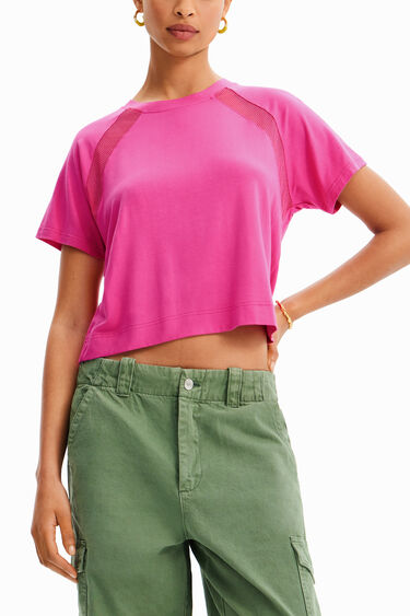 Camiseta corta sport rejilla | Desigual