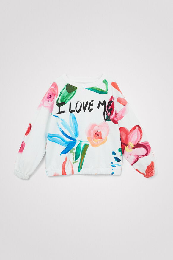 Sweat-shirt floral "I love me" | Desigual