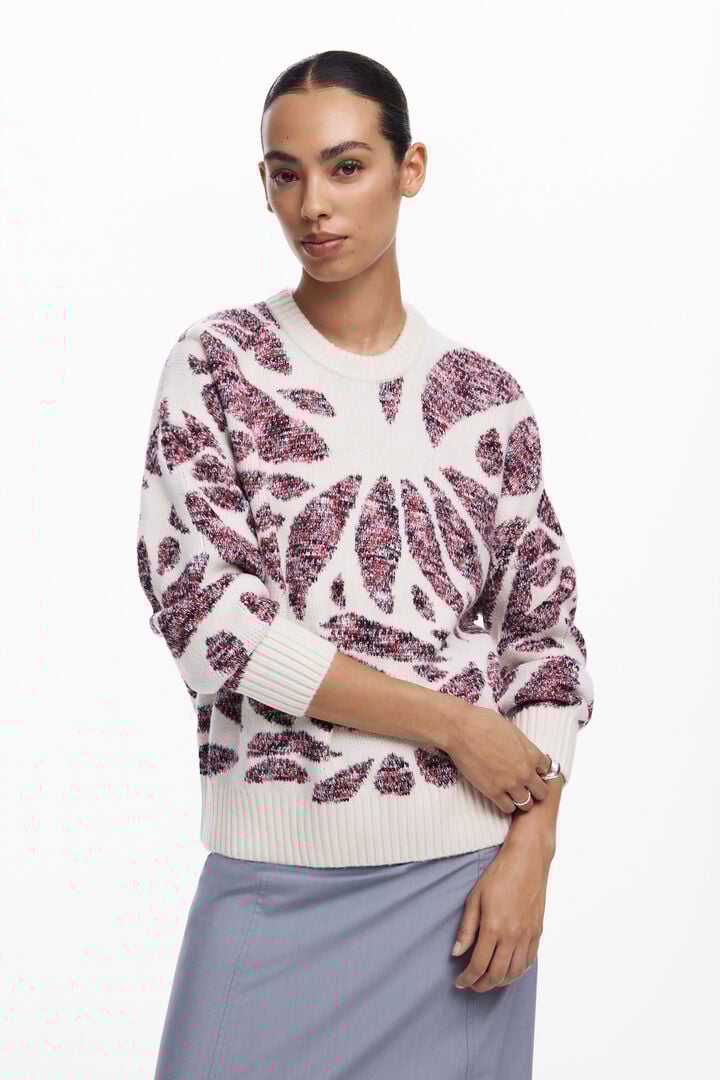 Leaf print sweater | Desigual