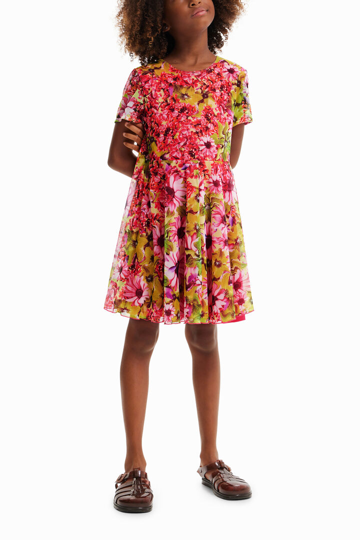 Abito tulle floreale | Desigual