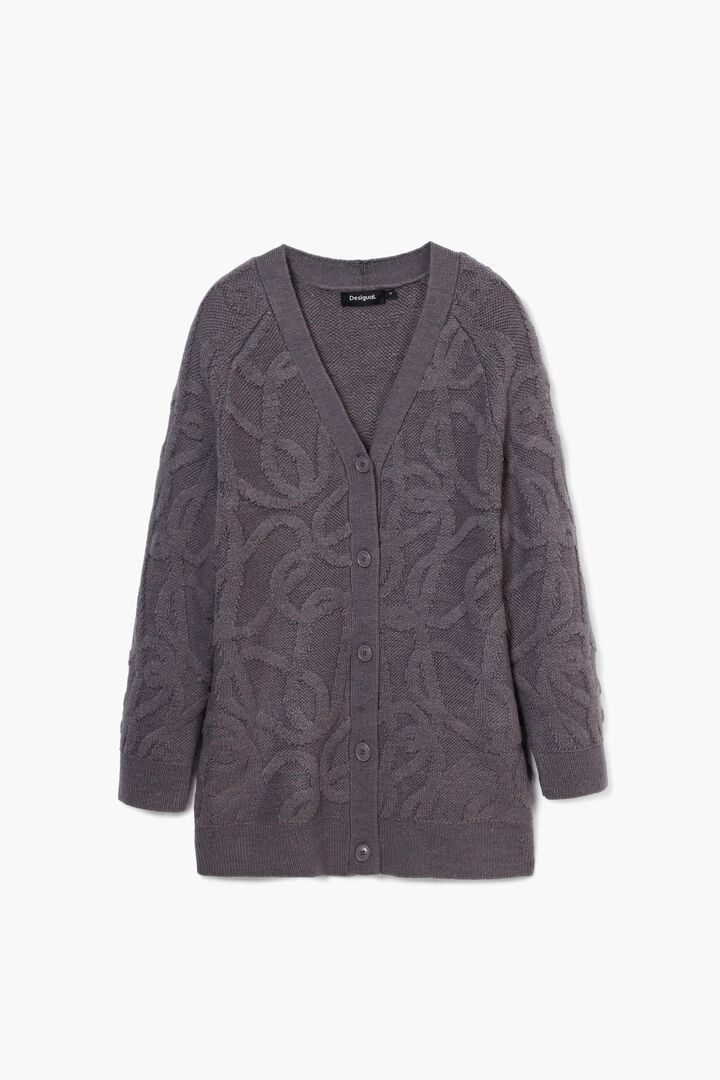 Càrdigan oversize de punt