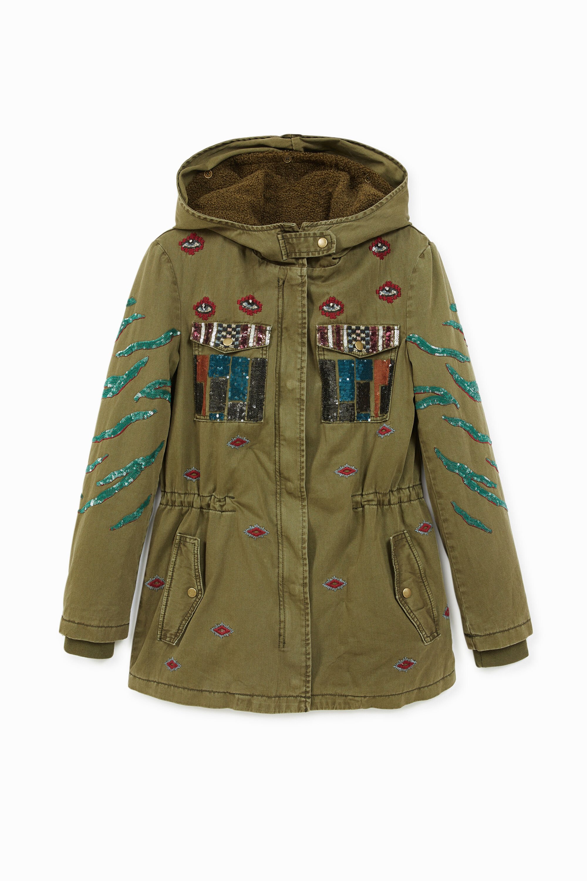 Military parka hood