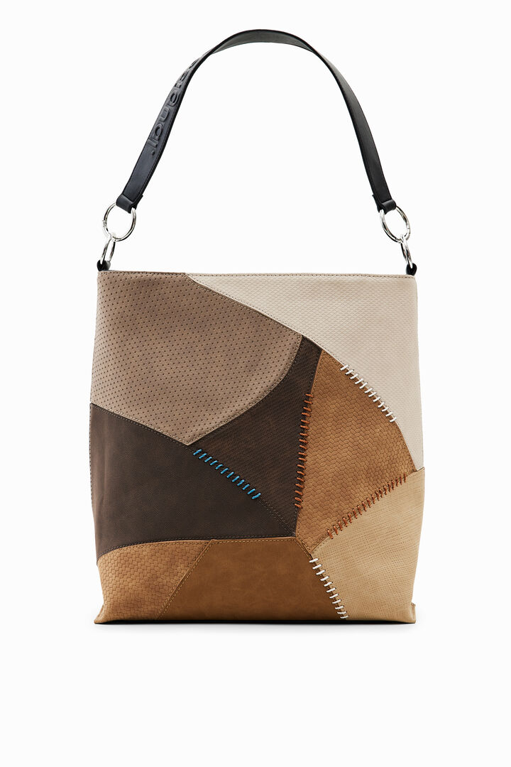 Large patchwork bucket bag | Desigual