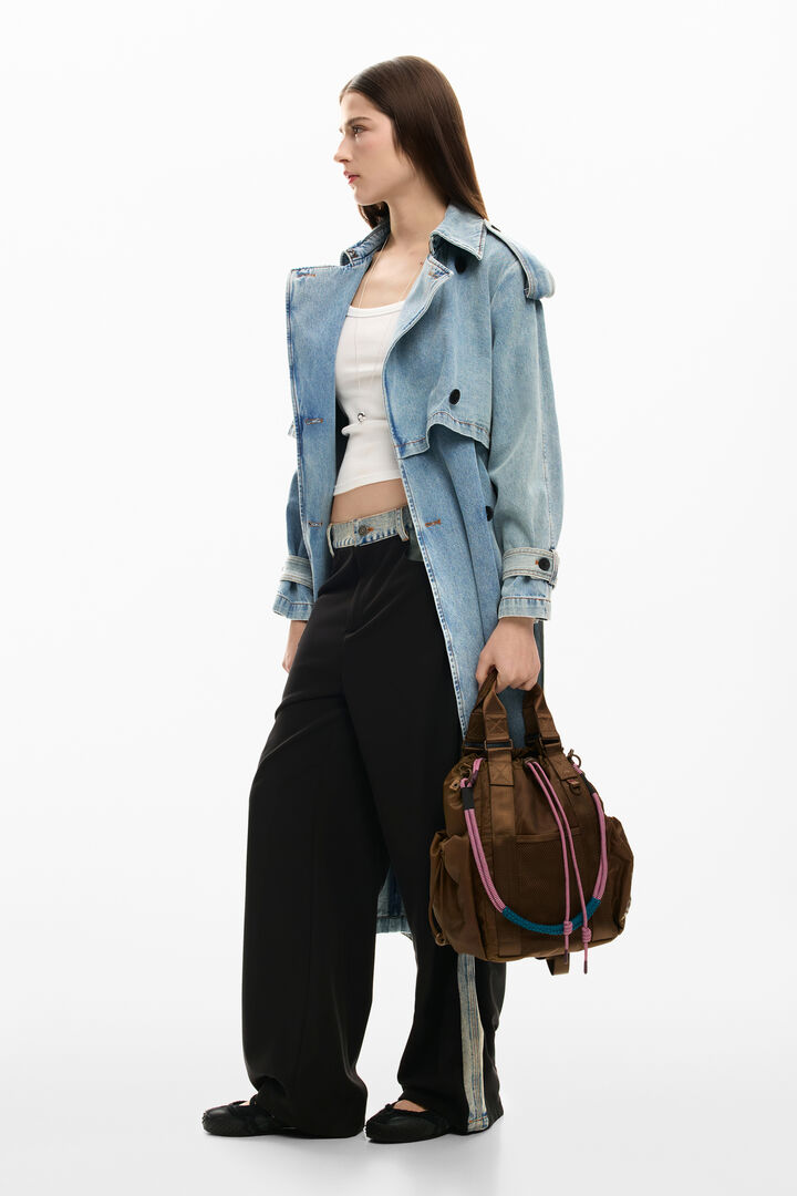 Mochila mediana multiposición nylon | Desigual