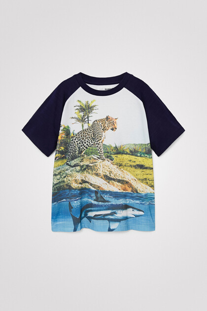 T-shirt leopardo