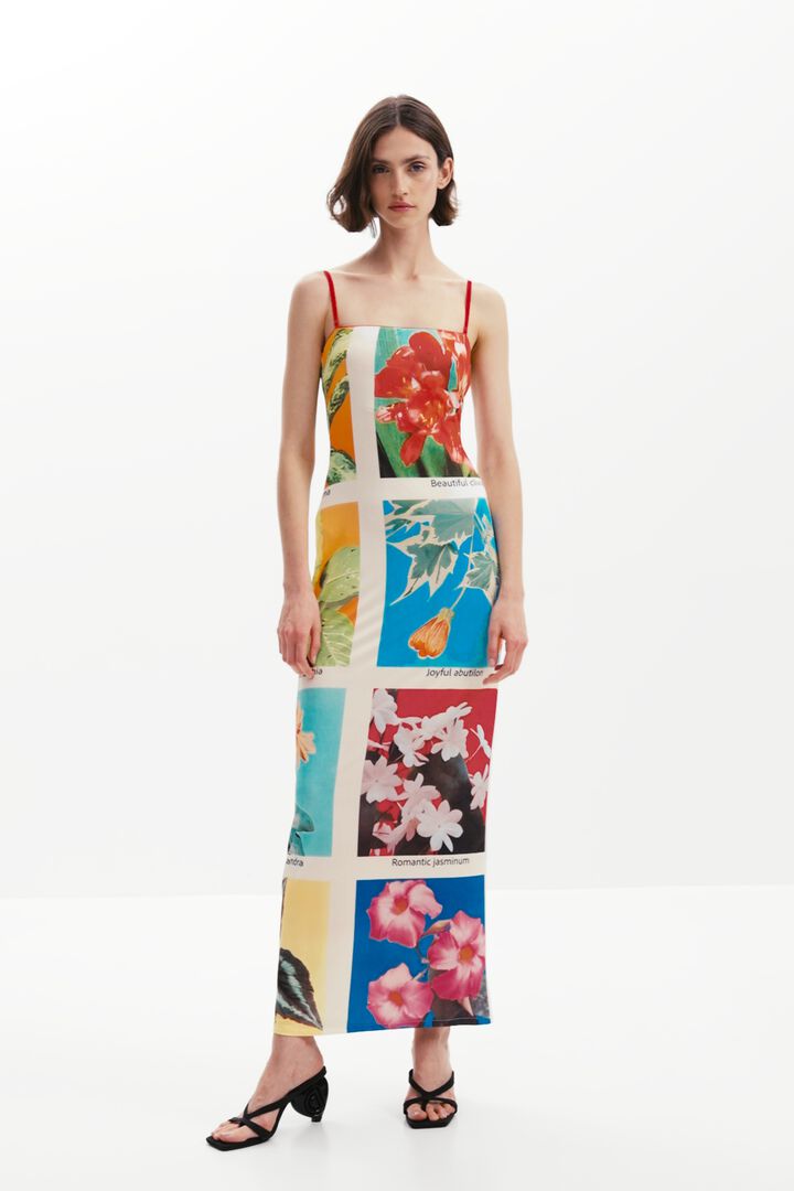 Tyler McGillivary postcard maxi dress | Desigual