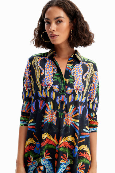 Vestit maxi camiser Stella Jean | Desigual