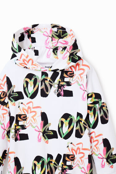 Love sweatshirt dress | Desigual