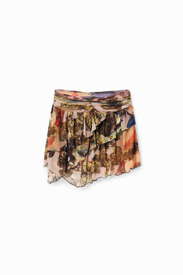 M. Christian Lacroix asymmetric mini skirt | Desigual