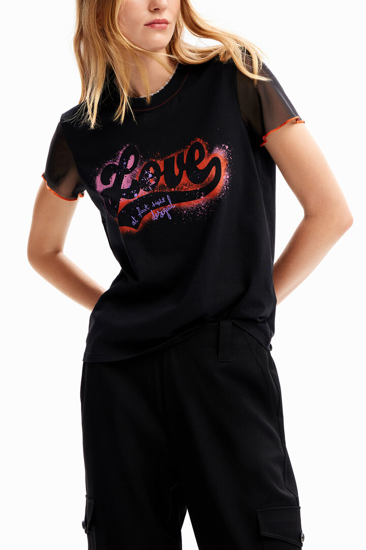 Camiseta graffiti Love | Desigual