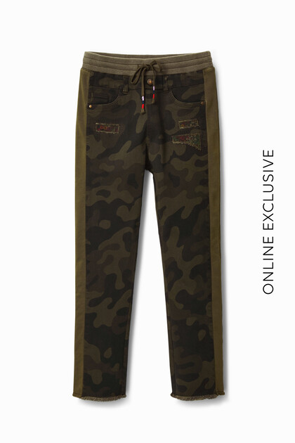 Pantalon-jogging camouflage
