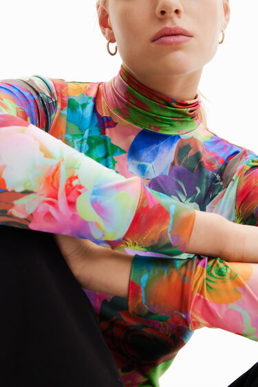 Slim floral T-shirt | Desigual