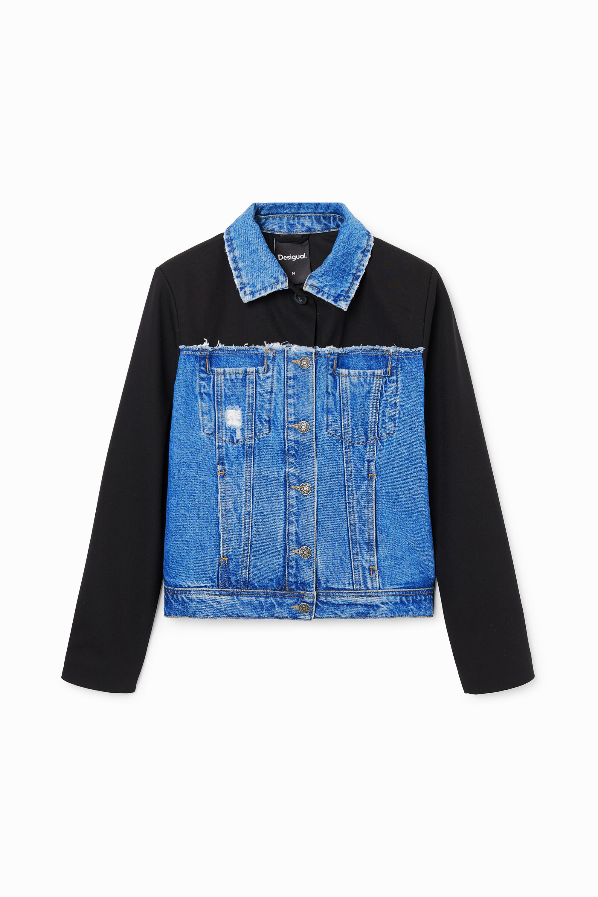 Mockneck trucker sales jacket