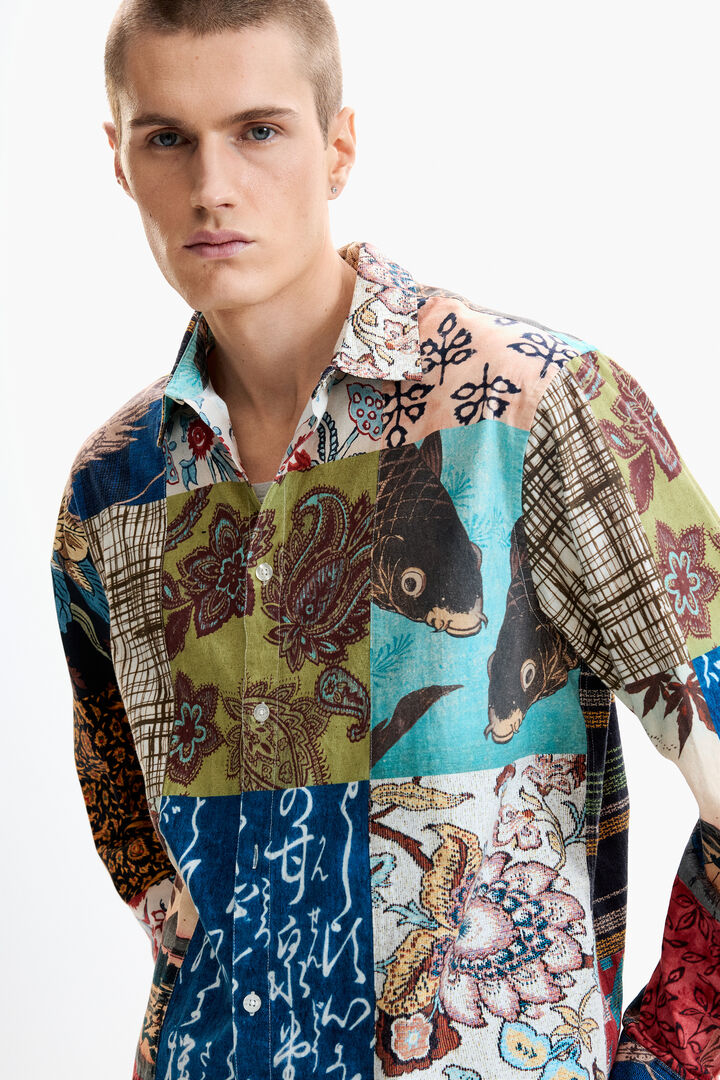 Patch-effect carp shirt | Desigual